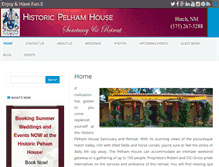 Tablet Screenshot of historicpelhamhouse.com